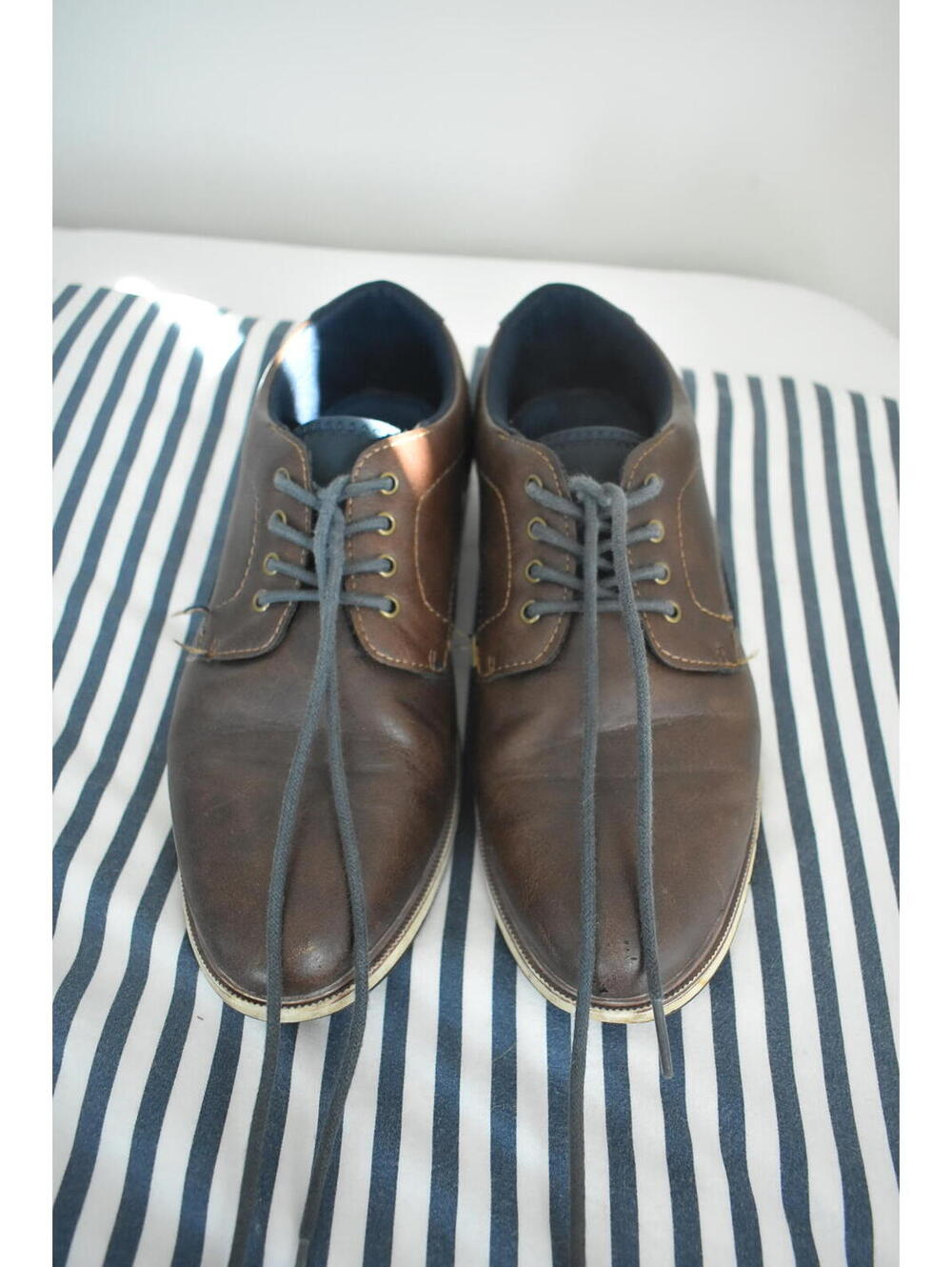 Mix No. 6 Men's Brown Leather Dress Shoes Size 7